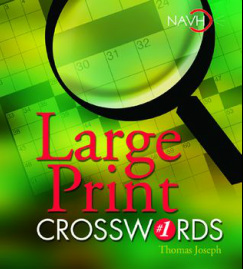 Large print crossword book